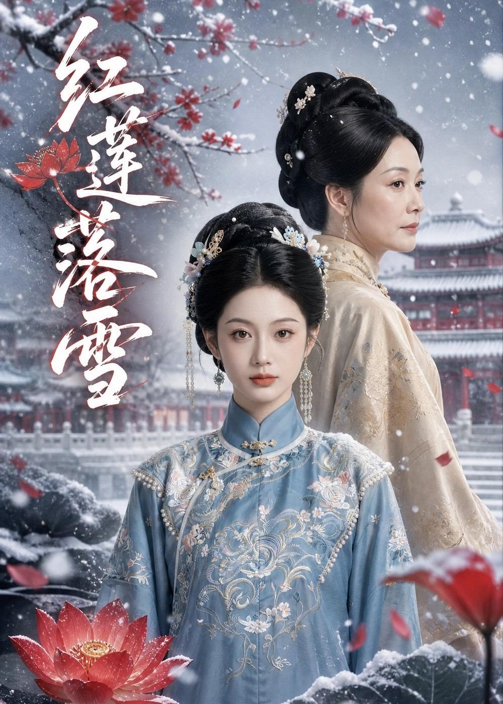 红莲落雪